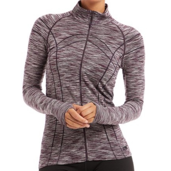 NEW Marika Women/'s Cut Out Seamless Jacket Large Slate Size